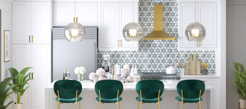 Elevate Your Space with Floralia Jade: A Sophisticated Twist on Floral and Jade Green Mosaic Tiles