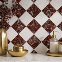 Checkerboard Marble Garnet, Virdian, Obisidian