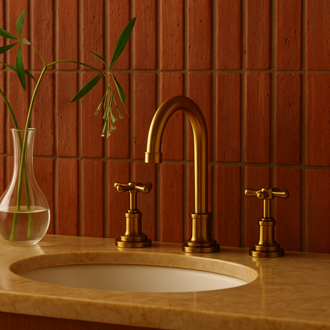 Sienna Savarra  Fluted Convex Travertine Mosaic