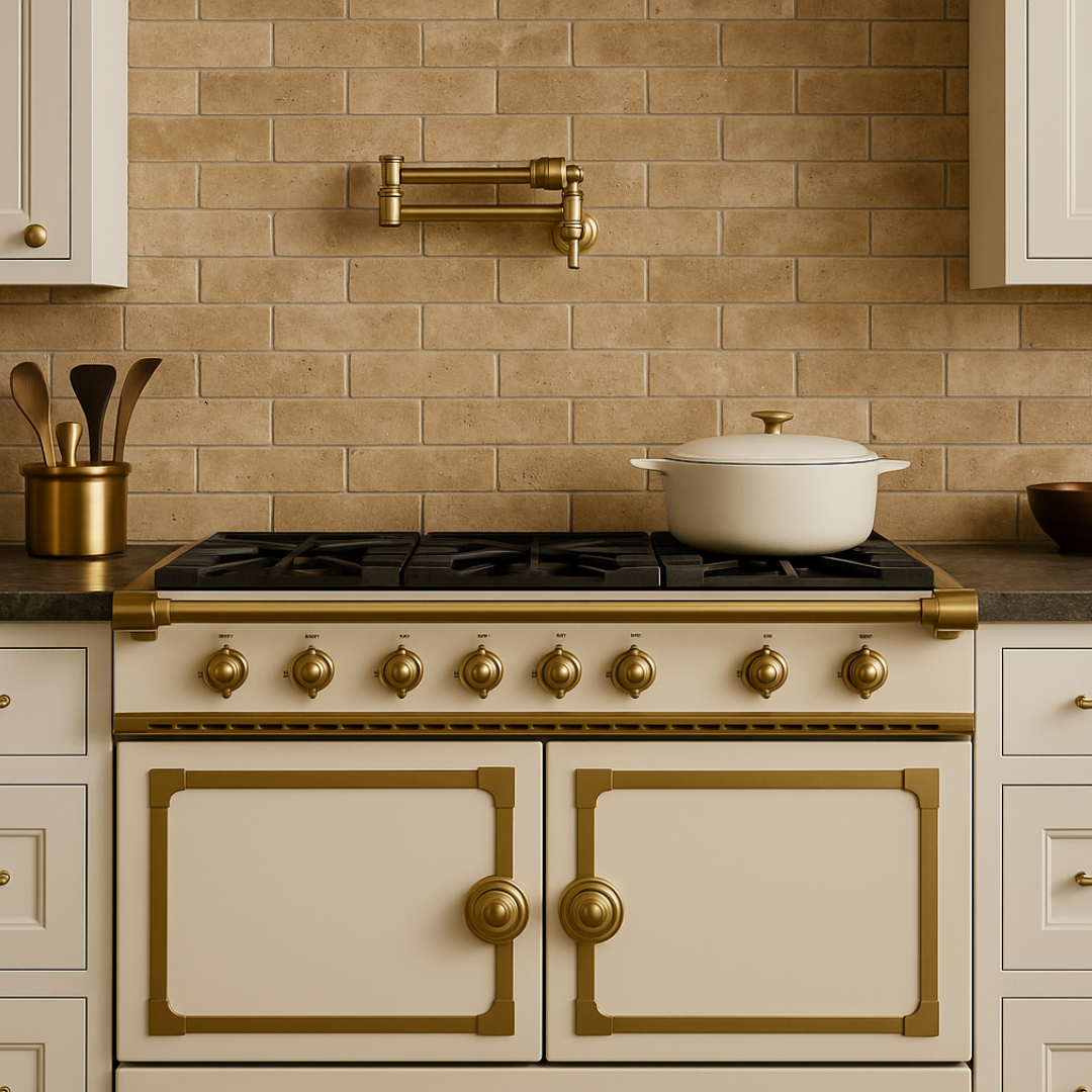 Toasted Oat Lunetta Subway Style  Travertine Mosaic