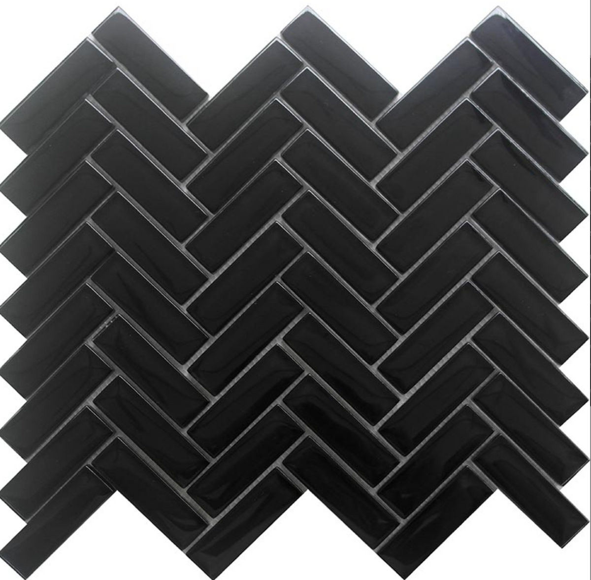 Ebony Herringbone Opulence