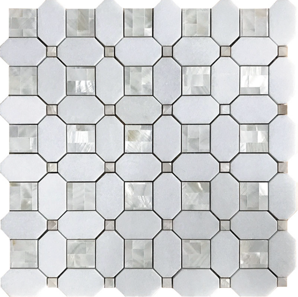 Polar Prism Thassos Marble Tile