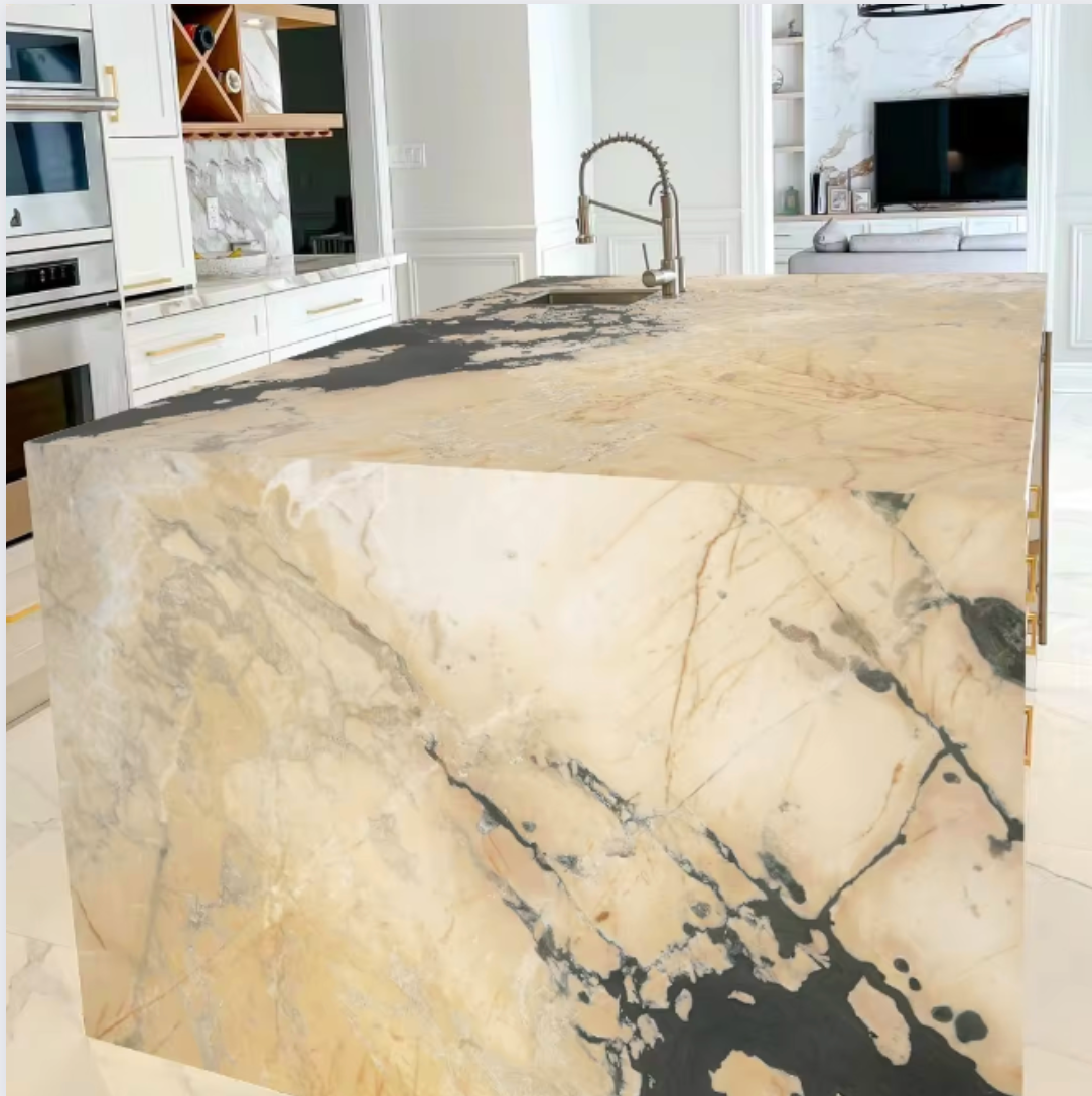 Aurum Noir Symphony Quartzite Slab 116"Wx70"H