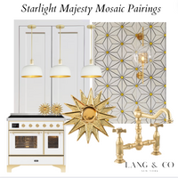 Starlight Majesty Dolomite Waterjet Mosaic Tile