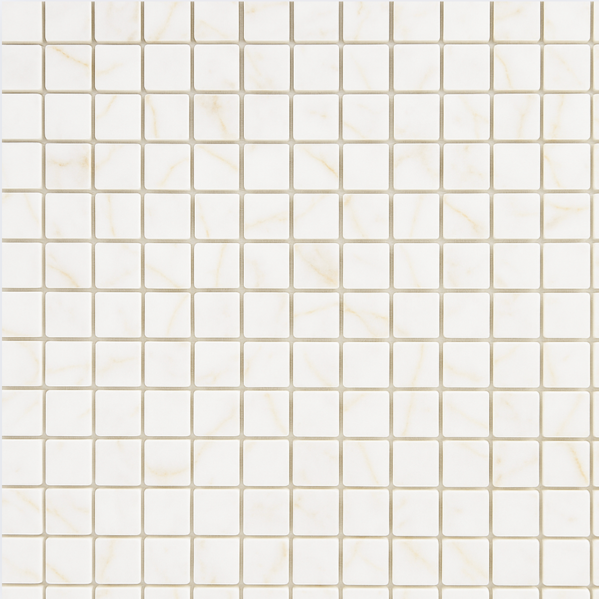 SAMPLE Venetian Bianco Carrara 1" x 1" Marble Mosaic