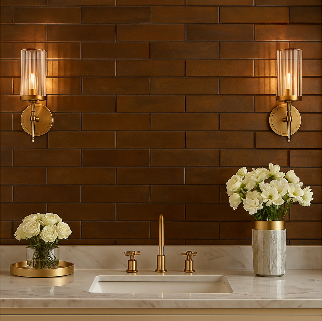 Bronze Glow Nolistra Metal Mosaic