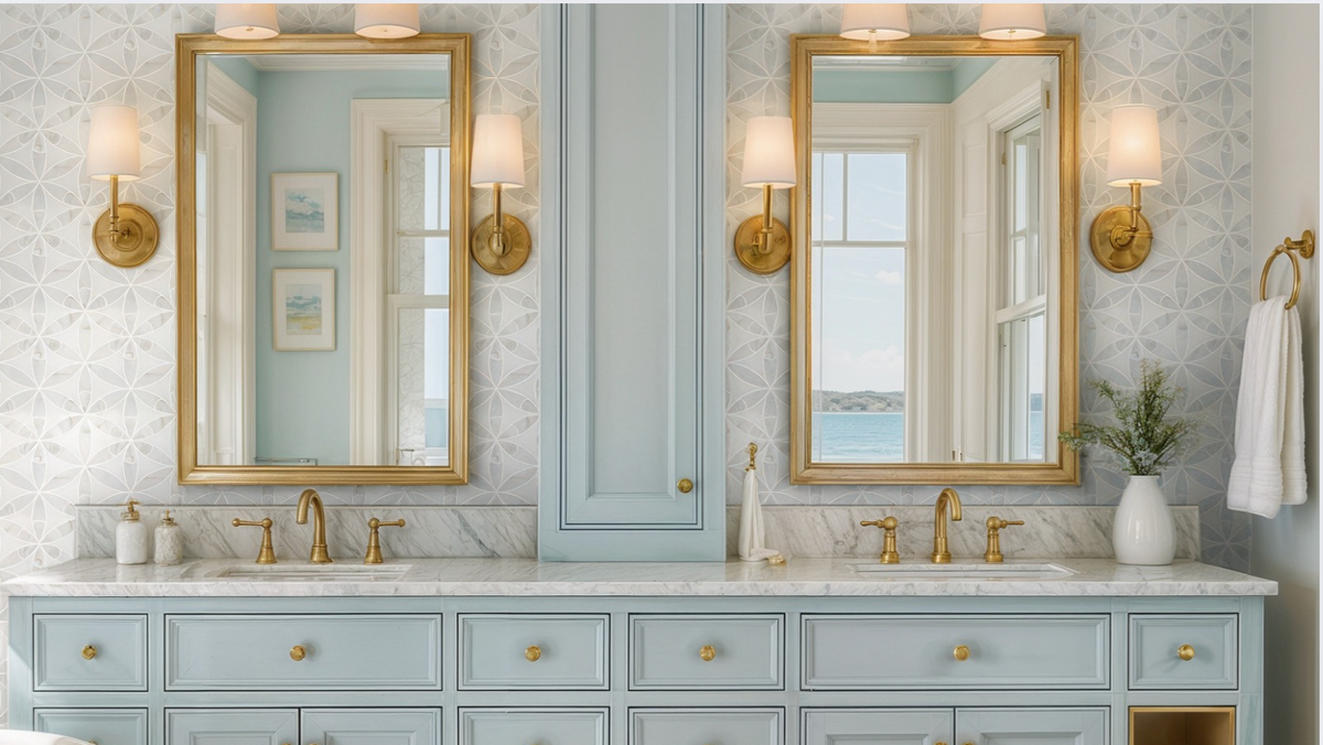 Nantucket Bloom Mother of Pearl Marble Mosaic Tile